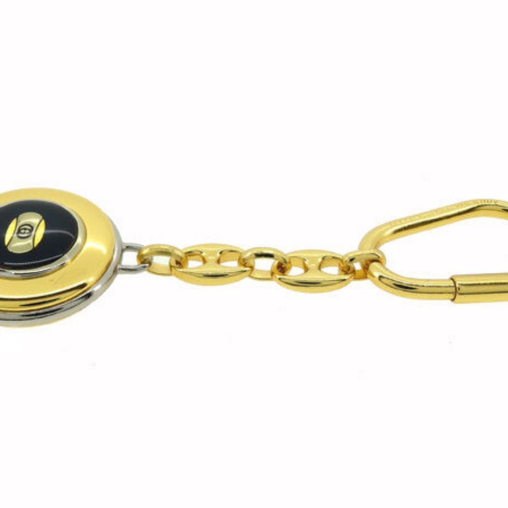 Authentic Gucci key ring Key holder Interlocking Gold Silver Woman - Picture 4 of 6